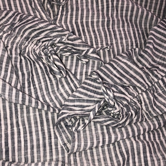 Sam & Lavi size small blue striped boho top - Picture 6 of 7